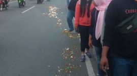 Aksi Ini mendapat Dukungan Dari Warga Yang Kebetulan Melintas Di Tempat Kejadian