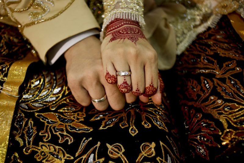 Javanese Bride and Groom Hands
