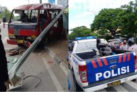 Bimbar dan Sepeda Motor yang terlibat tabrakan (ist)