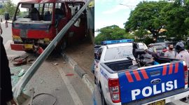 Bimbar dan Sepeda Motor yang terlibat tabrakan (ist)