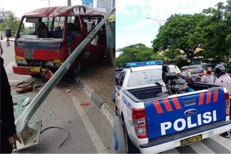 Bimbar dan Sepeda Motor yang terlibat tabrakan (ist)