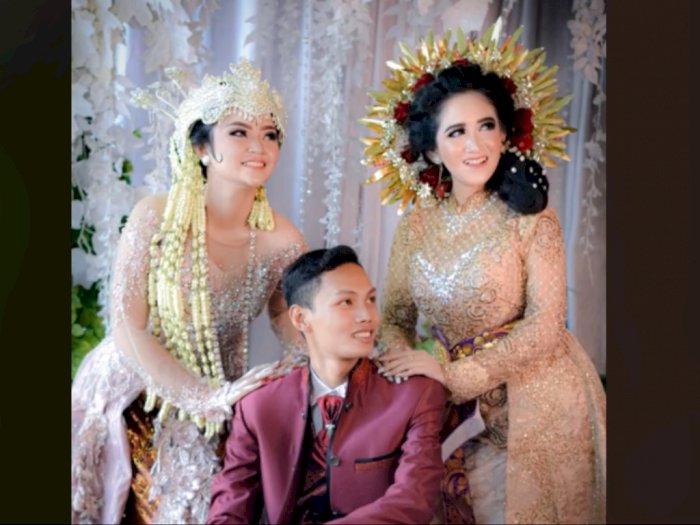 Pria nikahi dua wanita sekaligus (Tiktok)
