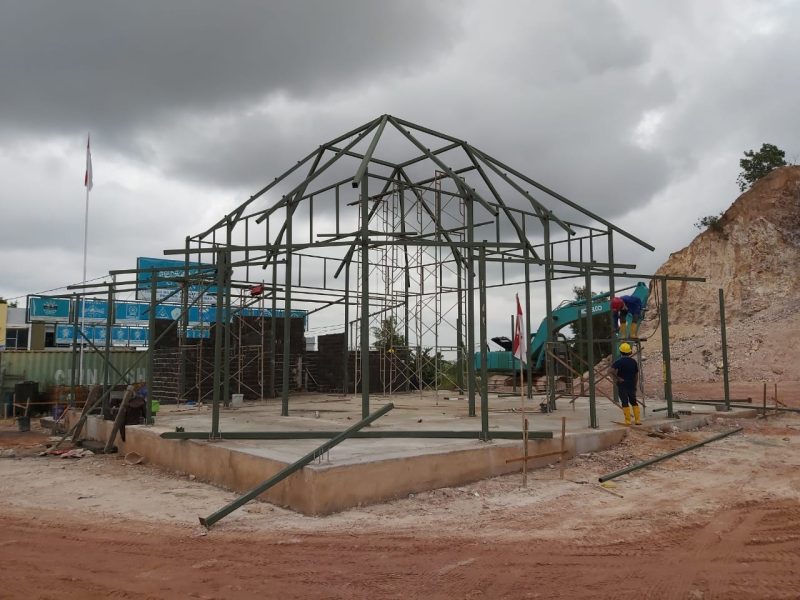 Pembangunan masjid An-Nahdlah (ist)