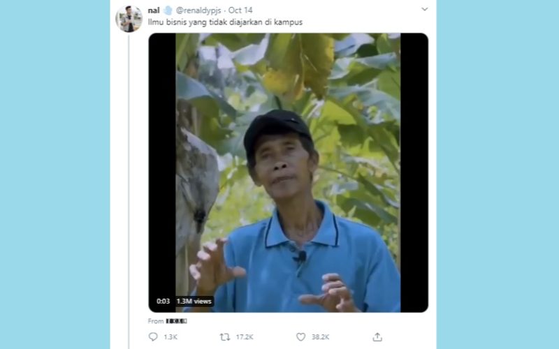 Unggahan Twitter @renaldypjs.