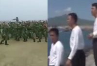 Kiri: Yel-yel Terpesona/Kanan: Penyanyi asli Terpesona (Indozone)