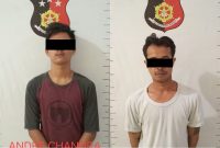 Pelaku yang diamankan polisi (ist)