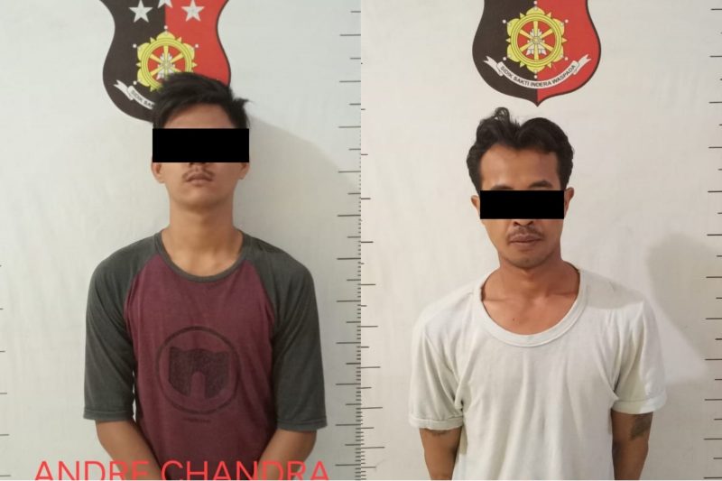 Pelaku yang diamankan polisi (ist)