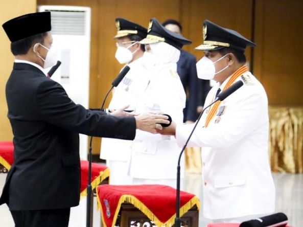 Suhajar Diantoro saat dilantik menjadi Pj Gubernur Kepri / Foto: Istimewa