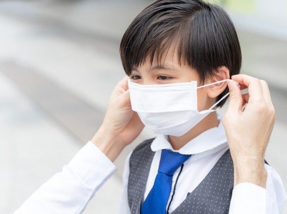 Ilustrasi pelajar memakai masker / Foto: Istimewa