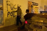 Coretan vandalisme di terowongan pelita Batam / Foto: Istimewa