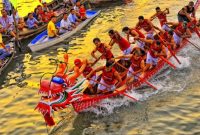 Event dragon boat yang menjadi salah satu wisata andalan Kota Tanjungpinang. Foto: Istimewa