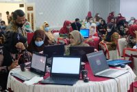 Arsip Nasional Republik Indonesia (ANRI) berikan Bimbingan Teknis (Bimtek) implementasi Elektronik Arsip (E-Arsip) terintegrasi Srikandi di Lingkungan Pemko Tanjungpinang. Foto: Istimewa