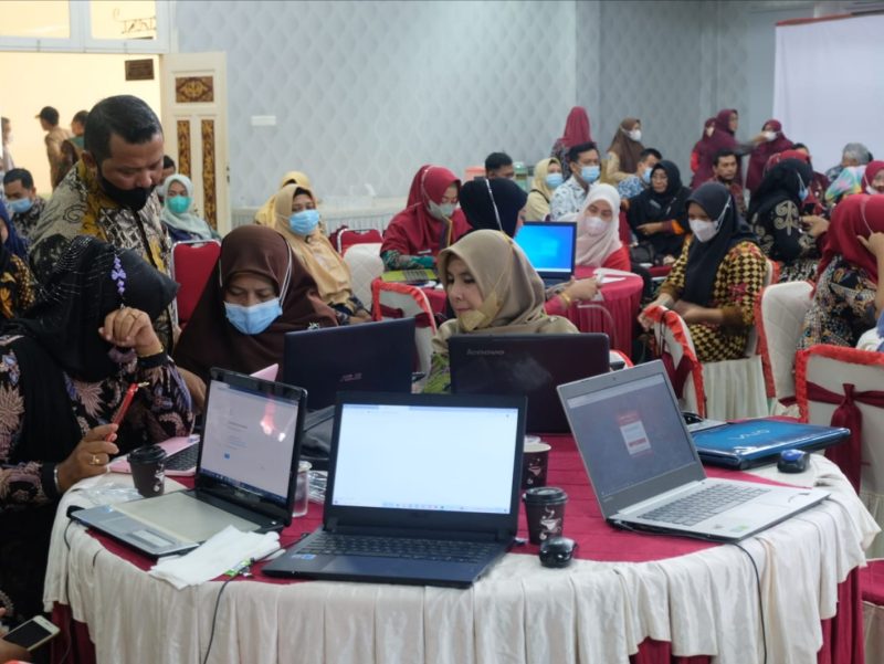 Arsip Nasional Republik Indonesia (ANRI) berikan Bimbingan Teknis (Bimtek) implementasi Elektronik Arsip (E-Arsip) terintegrasi Srikandi di Lingkungan Pemko Tanjungpinang. Foto: Istimewa