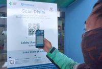 Ilustrasi check-in pada aplikasi PeduliLindungi. Foto: NET