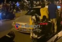 Tangkapan layar video keributan antar prajurit TNI AL dan AD di Jembatan Barelang, Kota Batam. Foto: Tangkapan Layar