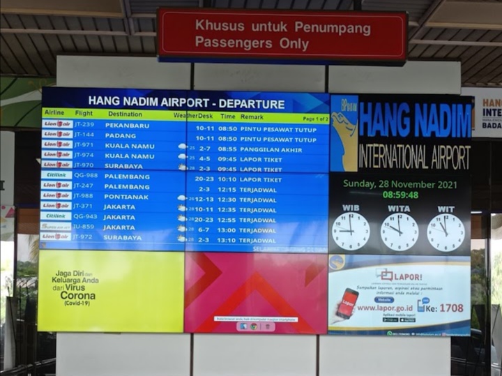 Bandara Hang Nadim Batam. Foto: INIKEPRI.COM