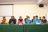 DPD KNPI Kepri menggelar konferensi pers menjelang Musda ke-III. Foto: Istimewa