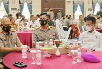 Wali Kota Batam menghadiri pisah sambut Wakapolda Kepri dari Brigjen Pol Drs. Darmawan, M.Hum kepada Brigjen Pol Drs. Rudi Pranoto, bertempat di Gedung Lancang Kuning Polda Kepri. Foto: MC Batam