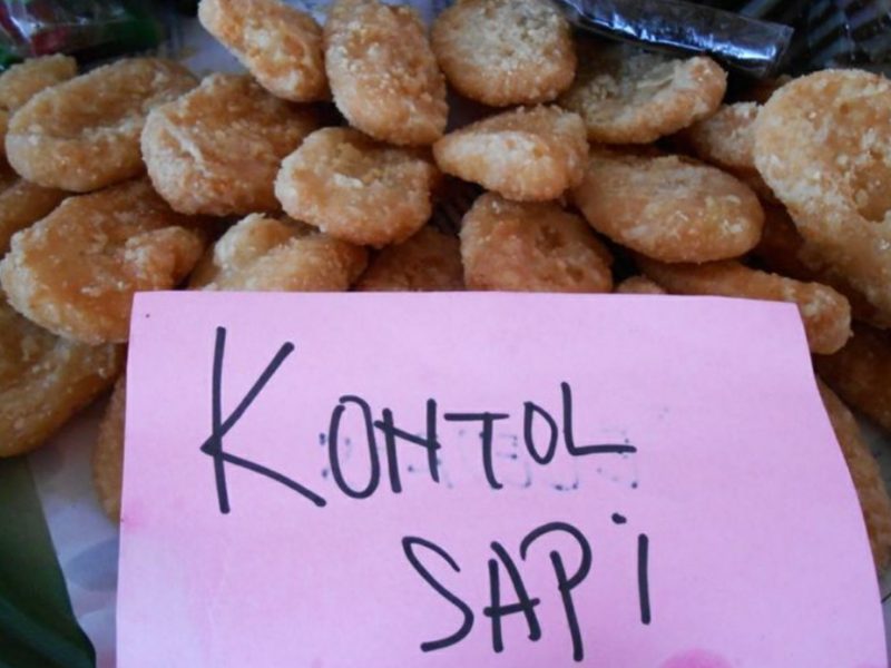 Kue kontol sapi. Foto: Istimewa