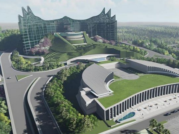 Desain Istana Presiden di ibu kota baru Indonesia. Foto: Istimewa