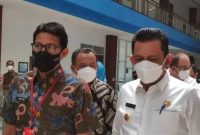 Menteri Pariwisata dan Ekonomi Kreatif (Menparekraf) Sandiaga Salahuddin Uno memastikan Kawasan Nongsa di Kota Batam siap melaksanakan kebijakan gelembung perjalanan (travel bubble) dengan Singapura. Foto: ANTARA