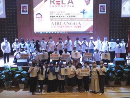 Deklarasi dukungan ke Airlangga Hartarto di Kepri. Foto: Istimewa