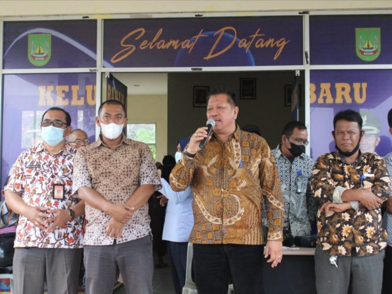 Kepala Dinas Dukcapil Kota Batam Heryanto menyampaikan kata sambutan. Foto: Istimewa