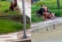 Pasangan mesum di area publik. Foto: MINEWS.ID