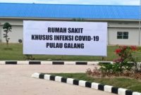 Hingga Sabtu (12/2/2022) jumlah pasien COVID-19 yang dirawat di Rumah Sakit Khusus Infeksi (RSKI) Pulau Galang, Batam, Kepulauan Riau (Kepri) sudah mencapai 335 pasien. Foto: Istimewa