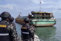 KKP Hentikan Penambangan Pasir Laut Ilegal di Perairan Pulau Rupat. Foto: Istimewa