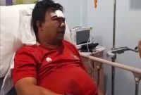 Ketua umum DPP KNPI Haris Pertama menjadi korban pengeroyokan dari sekelompok OTK. Foto: Istimewa