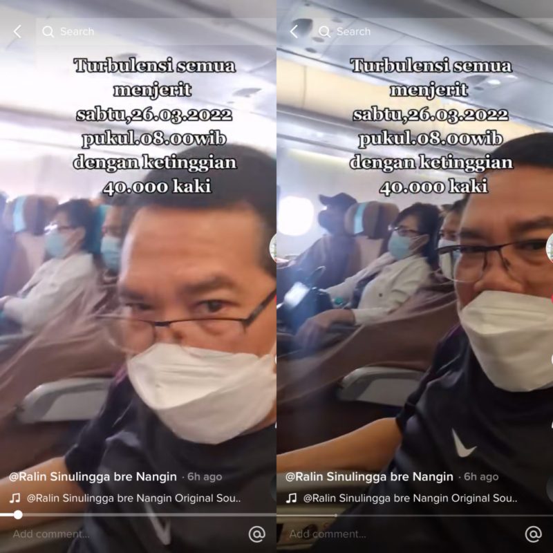 Tangkapan layar akun TikTok @ralinsinulinggabrenangin.