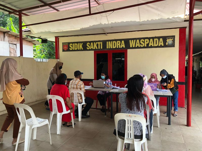 Polsek Batuaji Buka Gerai Vaksin Presisi. Foto: Istimewa