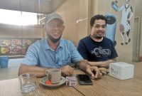 Edi Pohan Sitio, ketua SC Muswil ke-IV PP Kepri dan Ilham Sudirman. Foto: INIKEPRI.COM