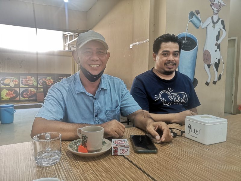 Edi Pohan Sitio, ketua SC Muswil ke-IV PP Kepri dan Ilham Sudirman. Foto: INIKEPRI.COM