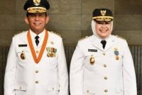 Gubernur Kepulauan Riau, Ansar Ahmad, dan Wakil Gubernur Kepulauan Riau, Marlin Agustina. Foto: Istimewa