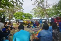 Dewan Pimpinan Daerah (DPD) Komite Nasional Pemuda Indonesia (KNPI) Provinsi Kepulauan Riau (Kepri) menggelar Family Gathering di Pantai Dangas, Patam, Kota Batam, Minggu 27 Maret 2022. Foto: INIKEPRI.COM