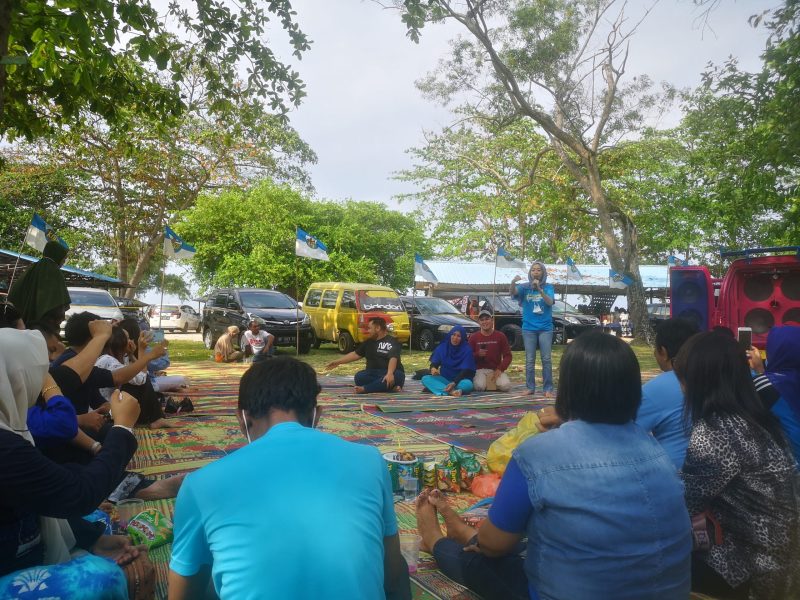 Dewan Pimpinan Daerah (DPD) Komite Nasional Pemuda Indonesia (KNPI) Provinsi Kepulauan Riau (Kepri) menggelar Family Gathering di Pantai Dangas, Patam, Kota Batam, Minggu 27 Maret 2022. Foto: INIKEPRI.COM