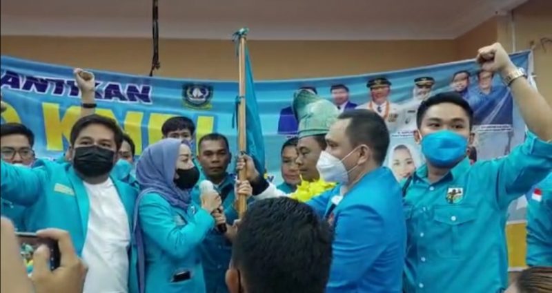 Pelantikan pengurus KNPI Kepri Provinsi Kepulauan Riau di Aston Hotel. Foto: INIKEPRI.COM