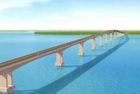 Proyek jembatan yang menghubungkan Pulau Batam dan Bintan, Kepulauan Riau sebentar lagi dibangun. Proyek ini akan mulai konstruksi tahun ini dan ditargetkan beroperasi 2025 mendatang. Foto: Dok.PUPR