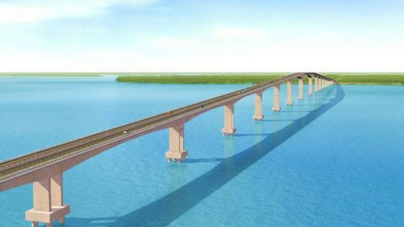 Proyek jembatan yang menghubungkan Pulau Batam dan Bintan, Kepulauan Riau sebentar lagi dibangun. Proyek ini akan mulai konstruksi tahun ini dan ditargetkan beroperasi 2025 mendatang. Foto: Dok.PUPR