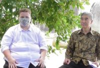 Duta besar Amerika untuk Indonesia Sung Yong Kim terkesima dengan keindahan alam Natuna. Foto: Alfie/SINDOnews