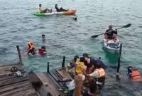 Lebaran, Kelong Apung di Bintan Diburu Wisatawan Lokal Hingga Asing. Foto: ANTARA