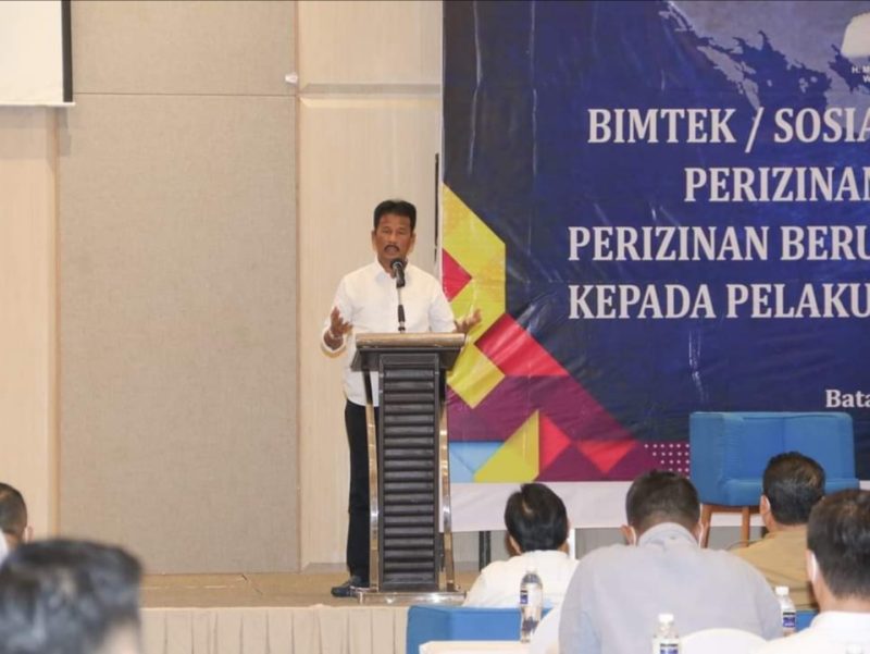 Wali Kota Batam, Muhammad Rudi memastikan Pemko Batam akan terus berupaya meningkatkan pelayanan kepada masyarakat, khususnya pelaku usaha. Foto: Media Center Batam