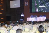 Rudi saat membuka langsung kegiatan Temu Teknis Petugas Perbatasan dan Pulau Terluar di Hotel Aston, yang digagas oleh KKP Republik Indonesia. Foto: MC Batam