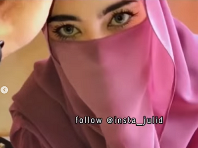 Perempuan bercadar digadang-gadang kecantikannya seperti bidadari. Foto: Instagram @insta_julid