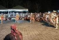 Kesenian Jaranan dan Barongan Putra Bhirawa yang dihelat di lapangan terminal Sei Carang, Bintan Center, Tanjungpinang. Foto: Istimewa