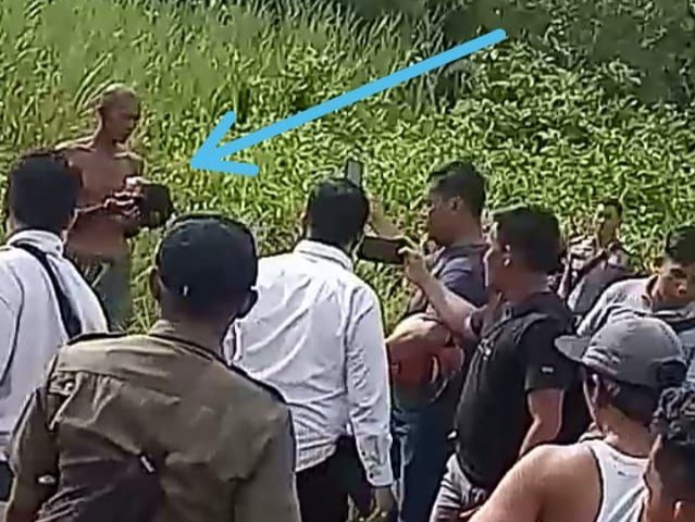 Pelaku saat diamankan. Foto: Istimewa