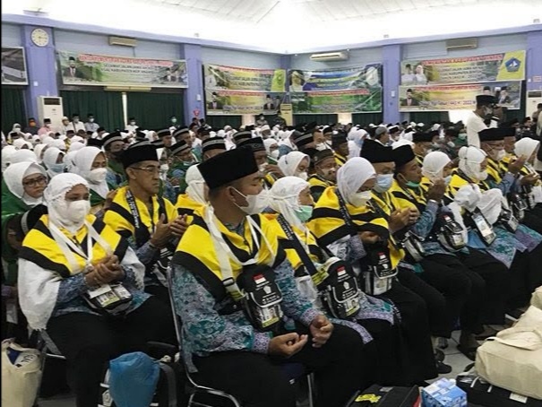 Calon Jamaah Haji asal kota Tanjungpinang, Kepri. Foto: ANTARA