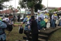Sebanyak 1.337 calon jamaah haji dari Embarkasi Hang Nadim Batam telah diberangkatkan ke Tanah Suci melalui Bandara Internasional Hang Nadim Batam, Kepulauan Riau. Foto: ANTARA